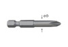 Phillips #0 Power Bit 2" Long 1/4" Hex 50/Pack