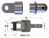 Dub Breakaway Connector 2-1/2" Diameter 316 SS