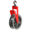 Sheave - Double Hanger 6" Wide x 20" Diameter Flat Bottom Sheave