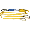 DeCoil TwinLeg Lanyard (1" web, Snaphook and 3/4" Carabiners)-6' Adj
