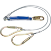 DeCoil Twinleg Lanyard (Cable, Snaphook and 2" Carabiners) - 6'