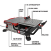 DEWALT 7" SLIDING TABLE TOP WET TILE SAW
