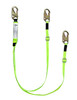 SafeWaze PRO 4'-6' Adjustable Energy Absorbing Lanyard: Dual Leg, Snap Hooks