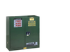 30 Gallon, 1 Shelf, 2 Doors, Manual-Close, Pesticides Safety Cabinet, Sure-Grip® EX, Green - 893004