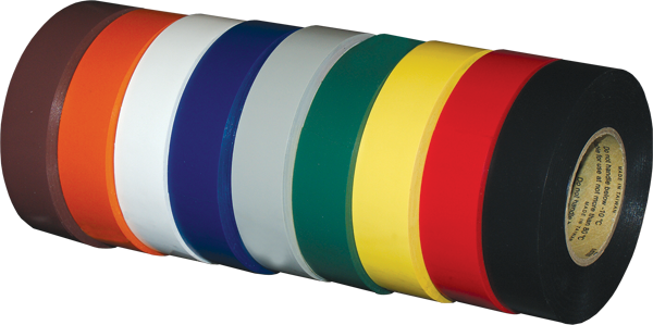 Electro-Tape 1" (25 mm)        x  66 ft 7mil Industrial Grade Vinyl Electrical Tape Brown 48/CS