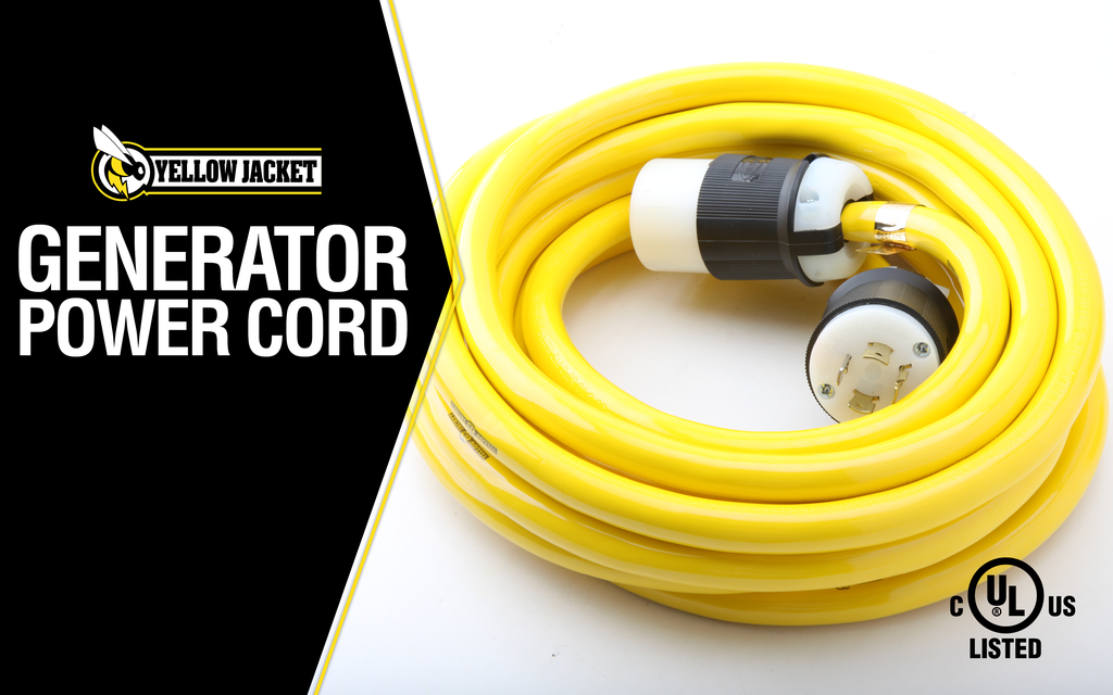 Southwire 25ft 10/4 STW 20A Yellow Generator Cord L14-20 P & R 1/EA