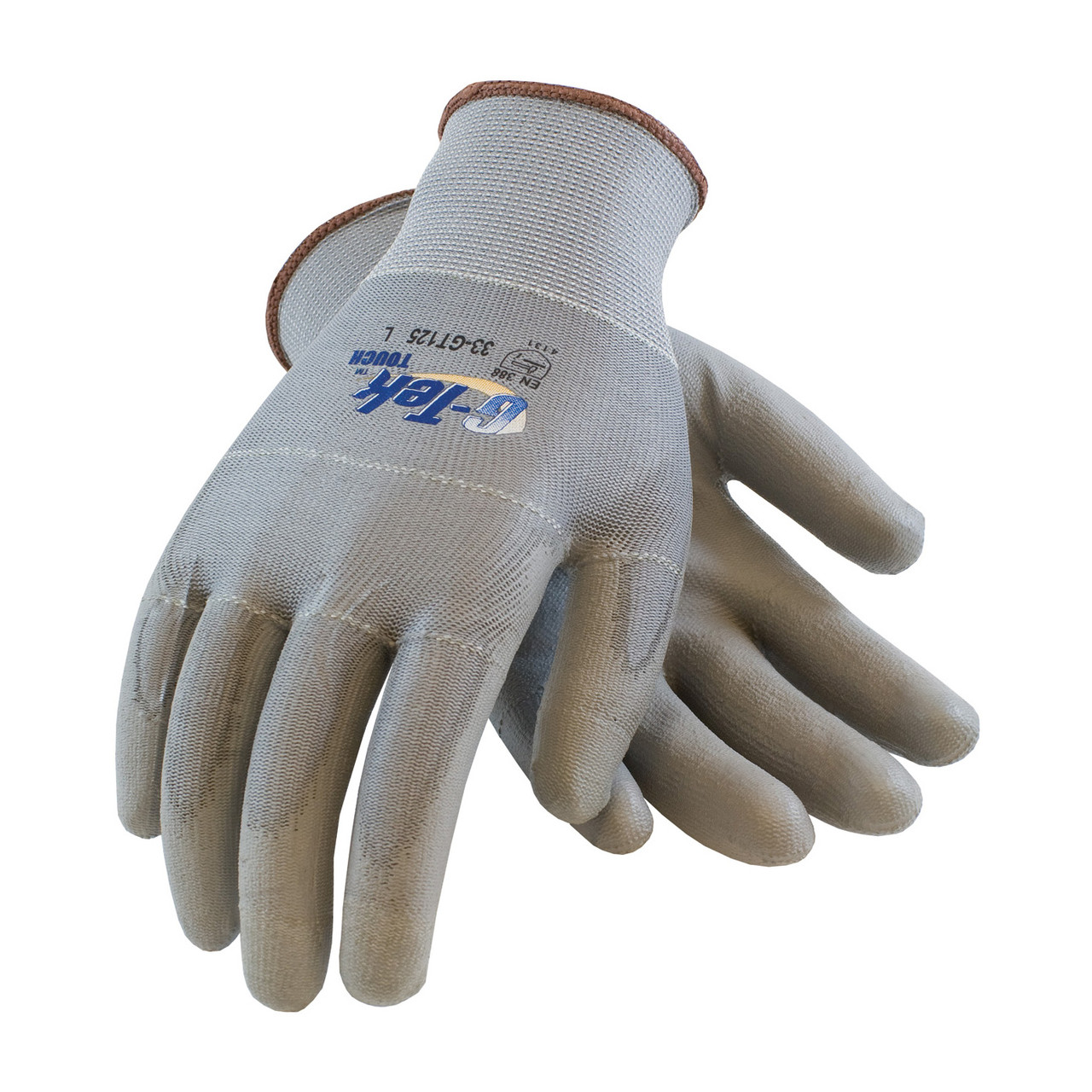 G-Tek® Touch 33-GT125  SeamlessGlove Coated, Size XL, Gray