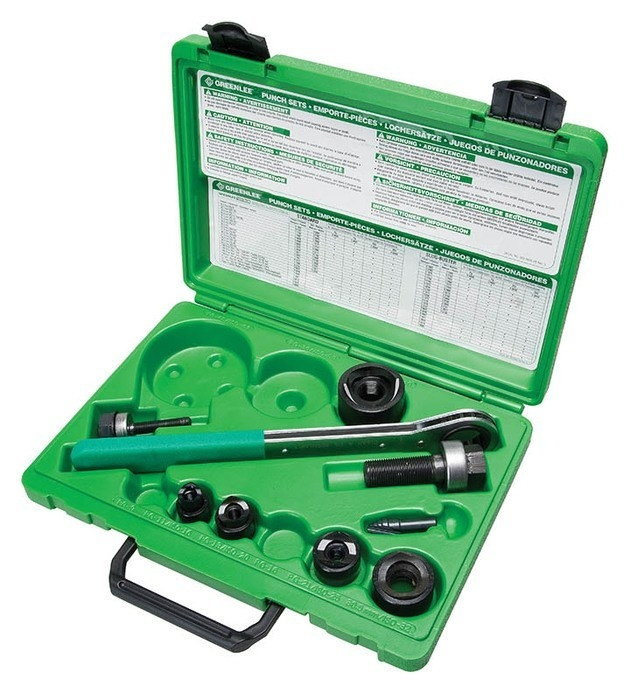 GREENLEE Standard Punch Set - ISO 16 - ISO 40