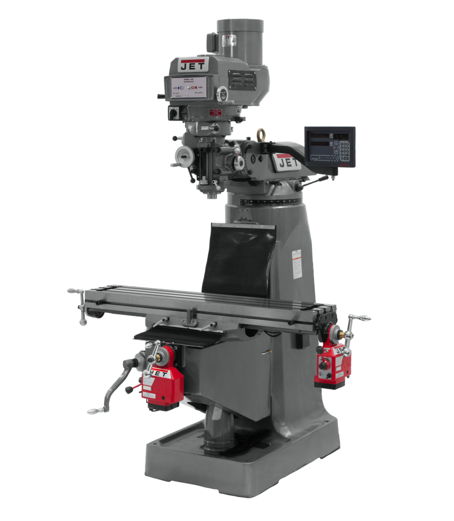 JTM-4VS Mill With Newall DP700 DRO With X and Y-Axis Powerfeeds