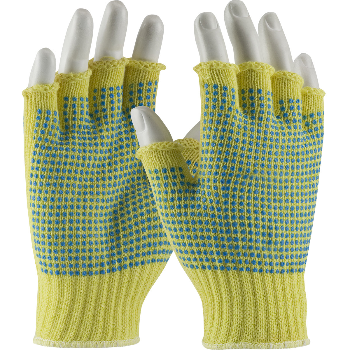 Kut Gard® 08-K259PDD Medium Weight Cut Resistant Gloves, Size L, Yellow, ANSI A2
