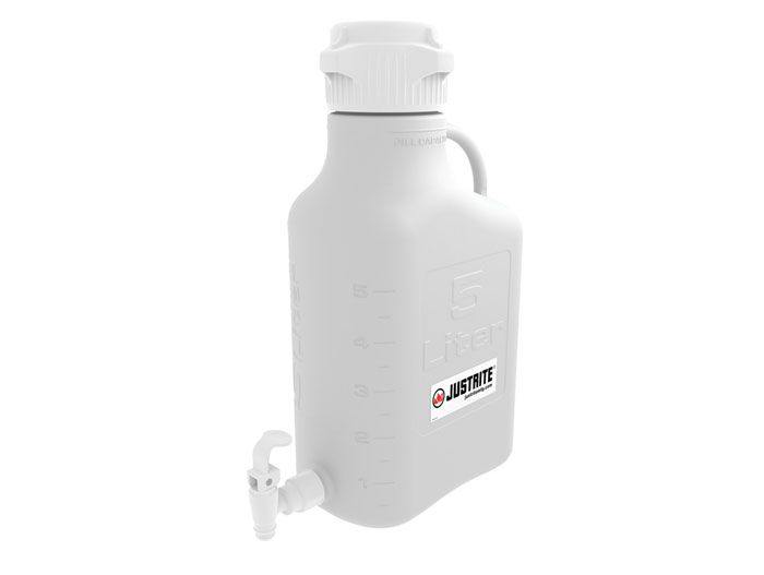 5 Liter Polypropylene Carboy With Spigot, 83mm Cap - 12938