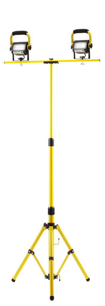 SOUTHWIRE Slim Series 15-Watt LED Work Light - Twin Head w/ 2-Step Tripod 1/BX
