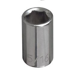 Klein 5/16" Std 6-Point Socket - 1/4" Drive