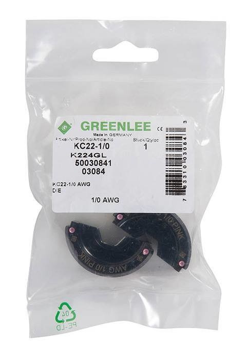GREENLEE Die, 1/0 AWG (KC22)