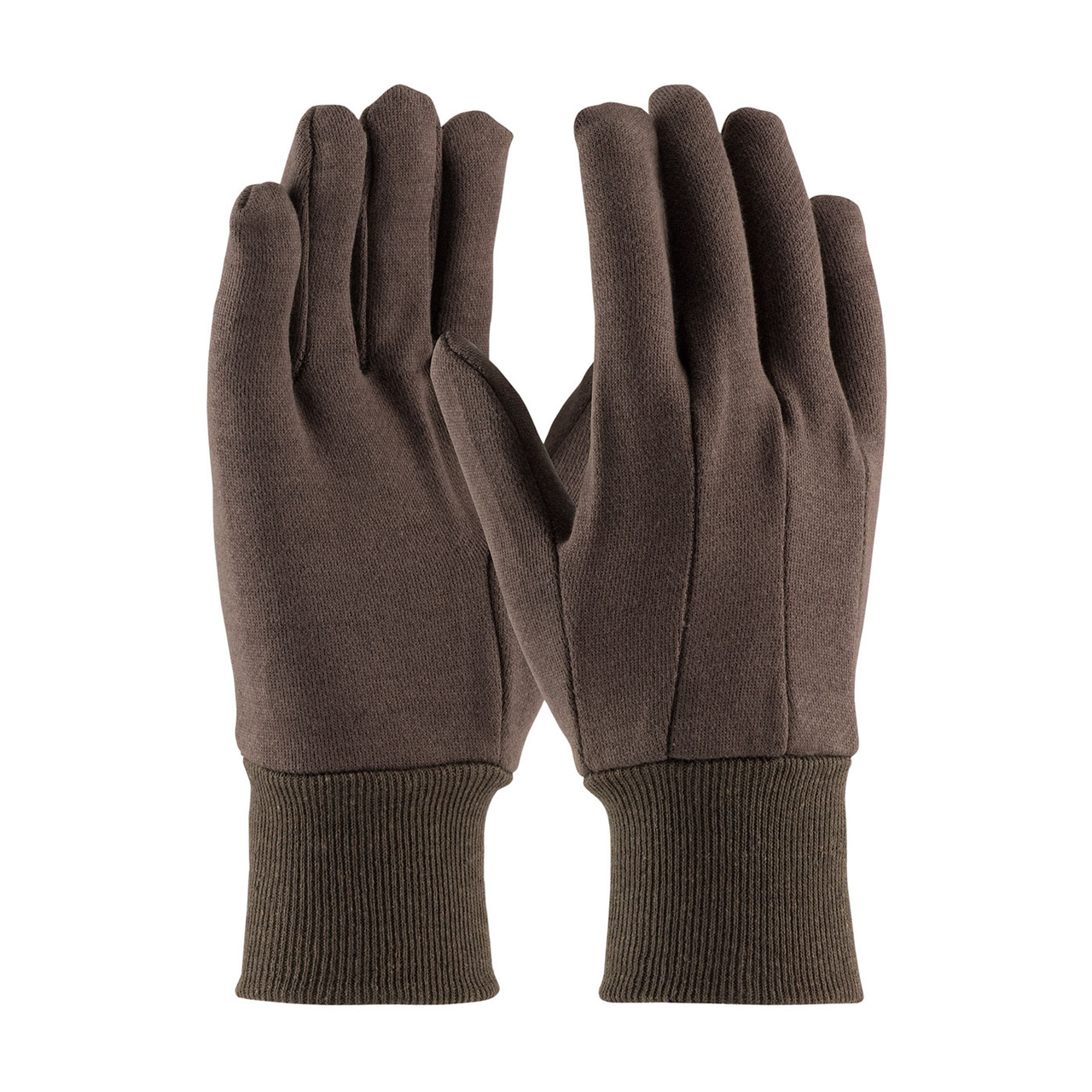 PIP® 750C Regular Weight Fabric Work Gloves, Size MENS, Brown