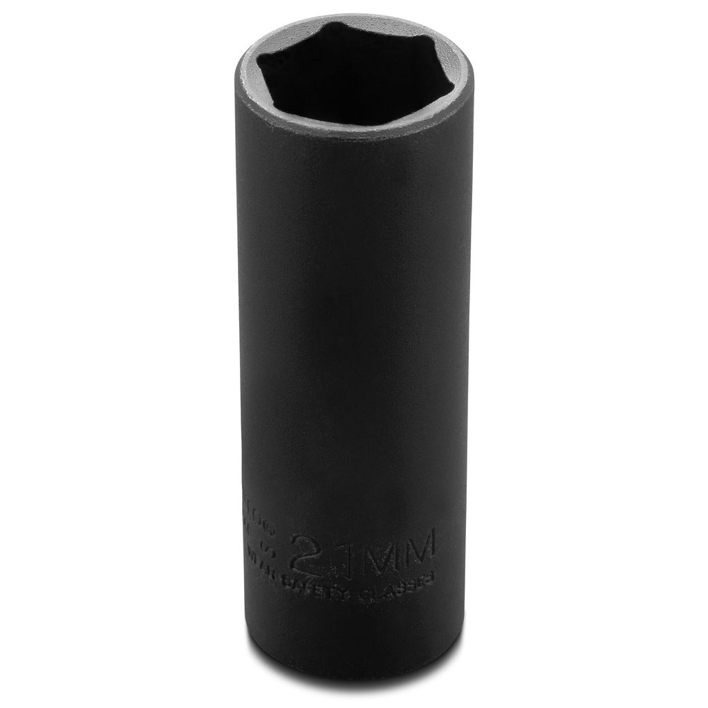 Proto® 1/2" Drive Thin Wall Deep Impact Socket 21 mm - 6 Point 1/ea