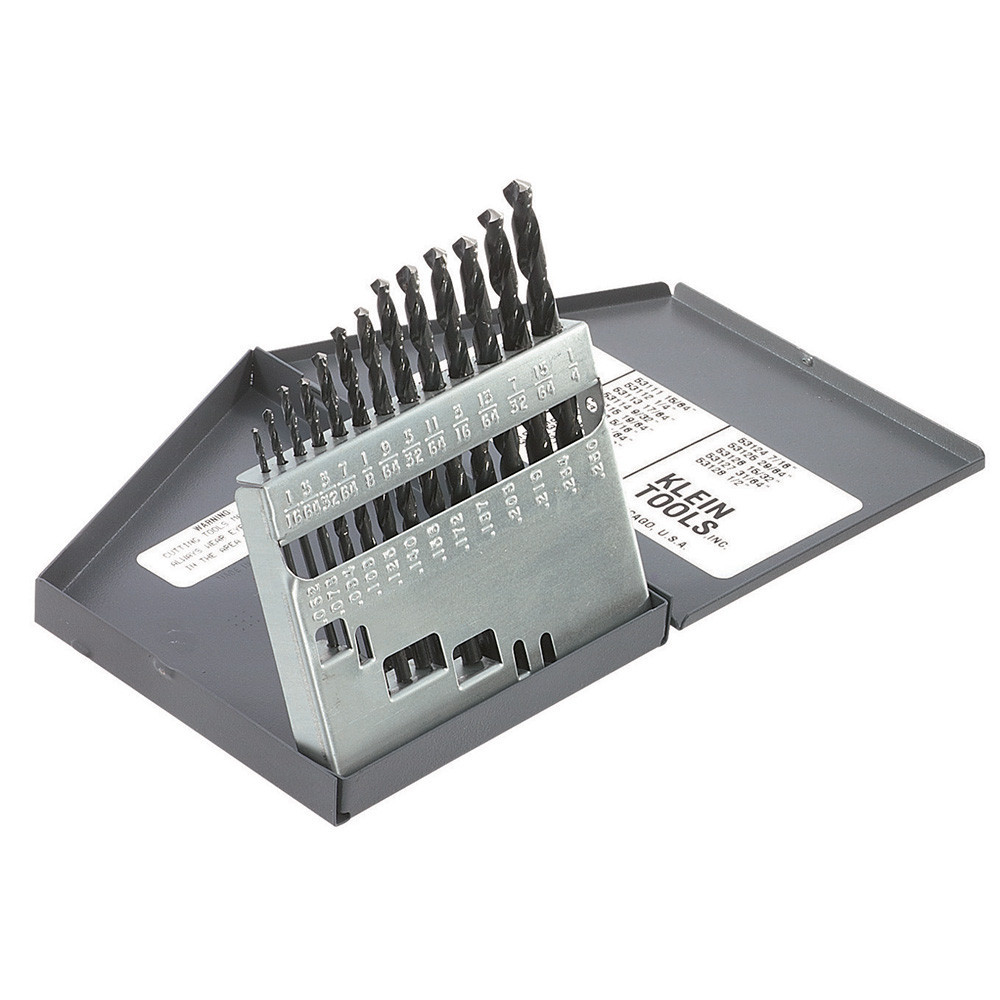 Klein 13 Piece Regular-Point Drill-Bit Set