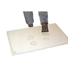 Electro-Tape 24" x 36" Sticky Mats White 4/CS