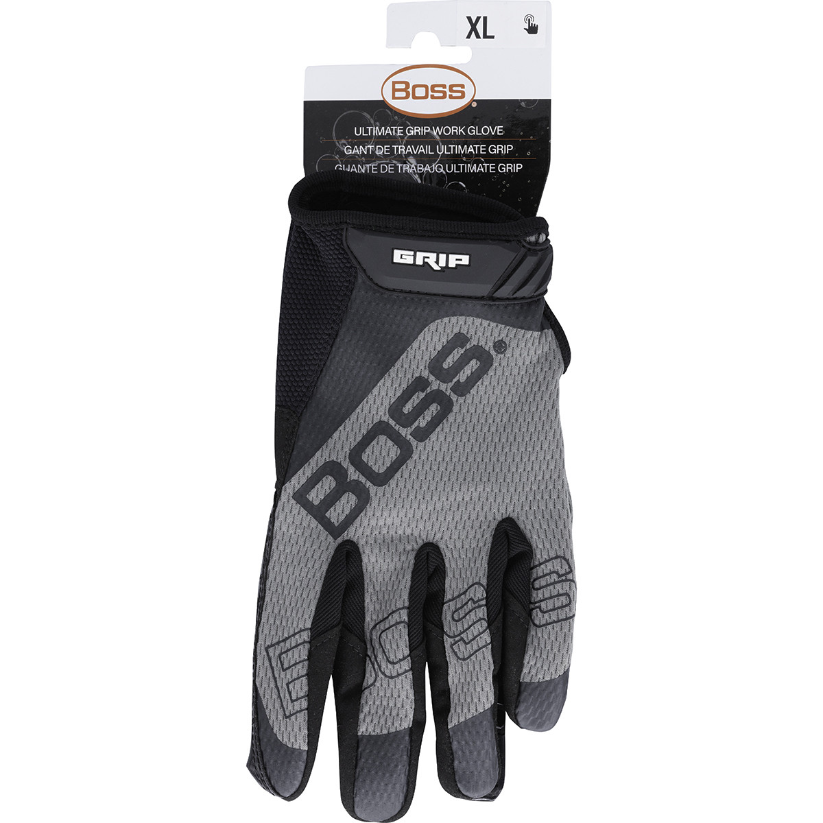 Boss® Grip 120-MG1220T  Hi Performance Glove, Size XL, Gray