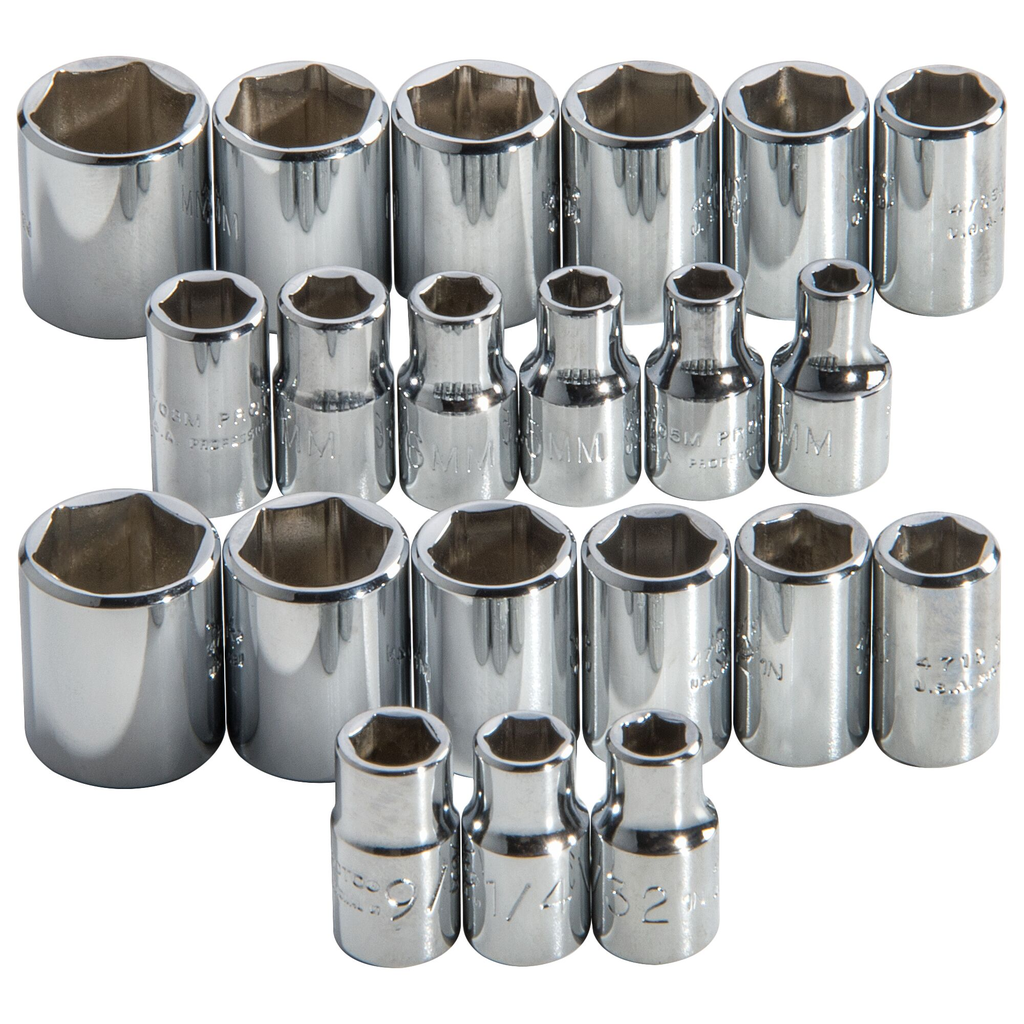 PROTO Set Skt 1/4 Dr 22 Pc 6 Pt