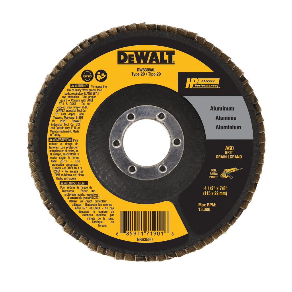 4.5IN x 7/8IN 60GRIT ALUM FLAP DISC