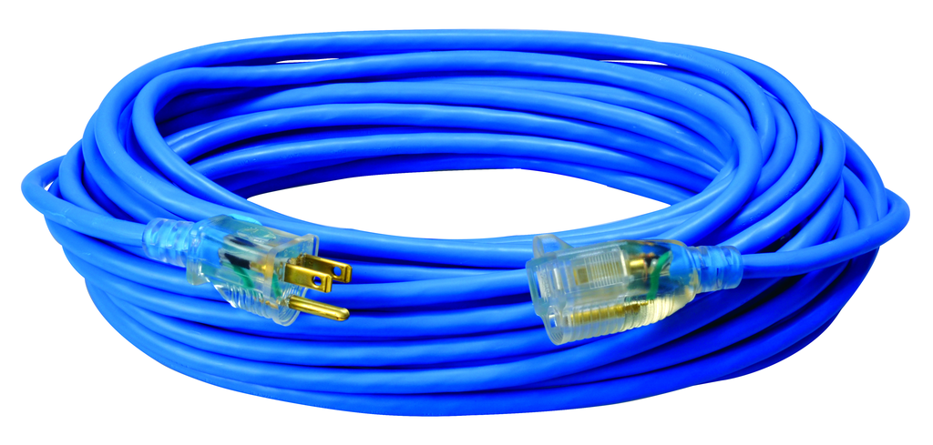 Southwire CORD, HV/LT 16/3 50' BLUE 12/BX