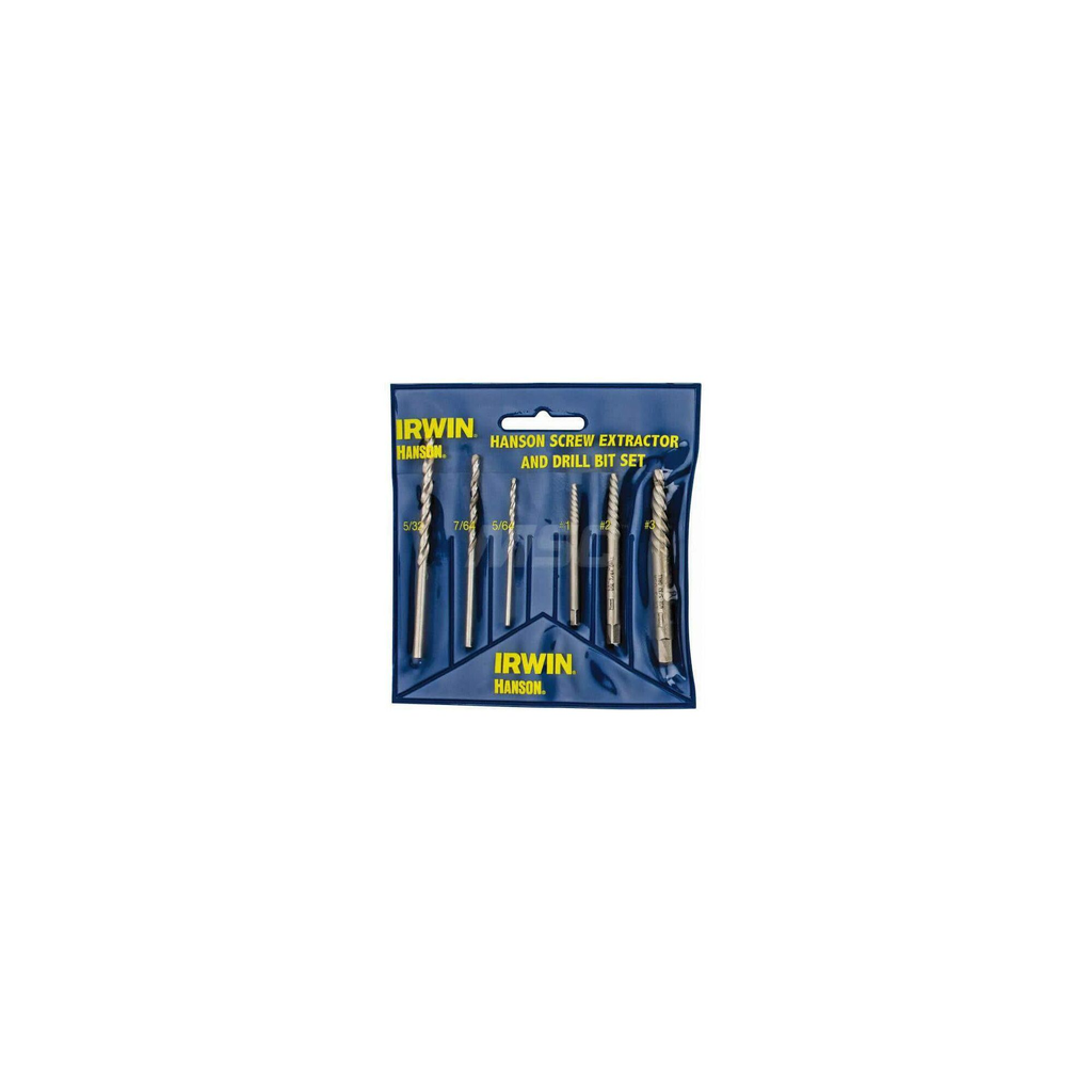 IRWIN EXTRCTR + DRL BIT 6PC SET