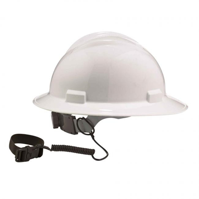 Ergodyne squids Coil Hard Hat Lanyard with Buckle Black