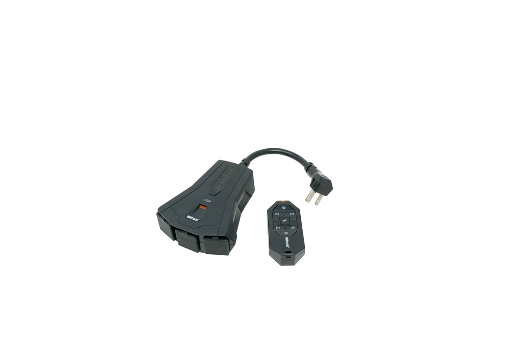 Woods OUTDOOR WIRELESS REMOTE CONTROL WITH PHOTOCELL, 3 GROUNDED OUTLETS 6/BX