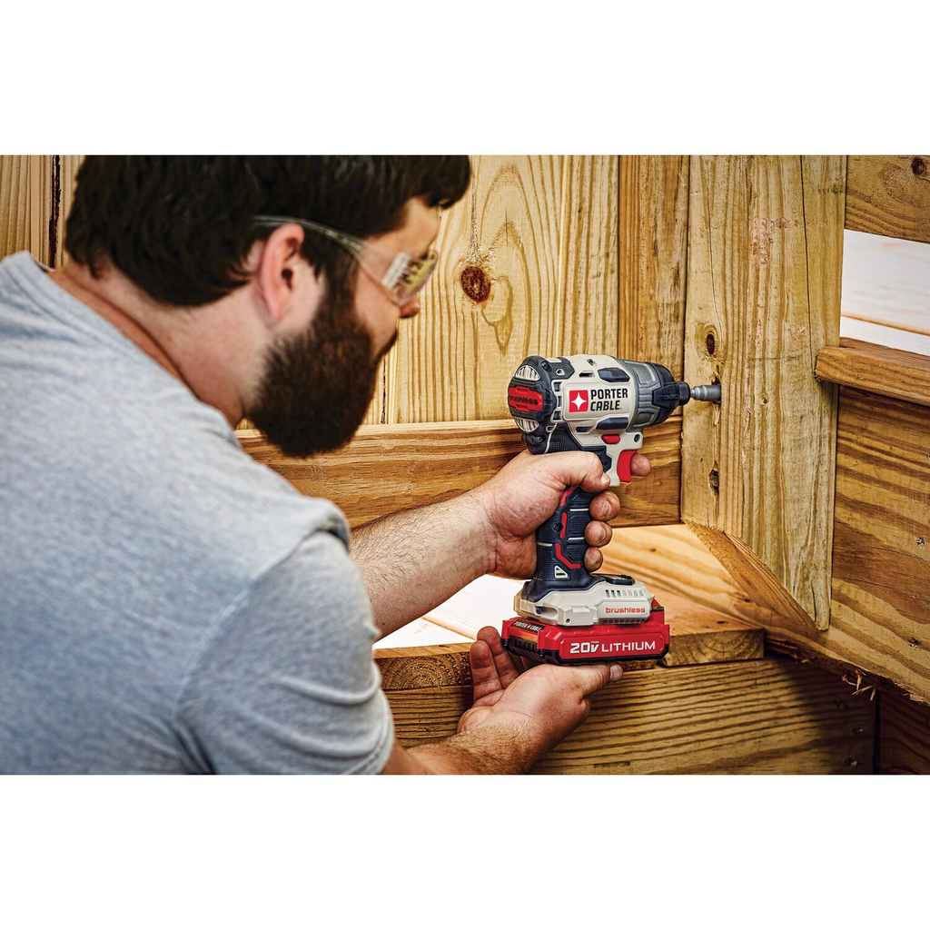 PORTER CABLE 20V MAX 1/4IN BRUSHLESS IMPACT DRIVER