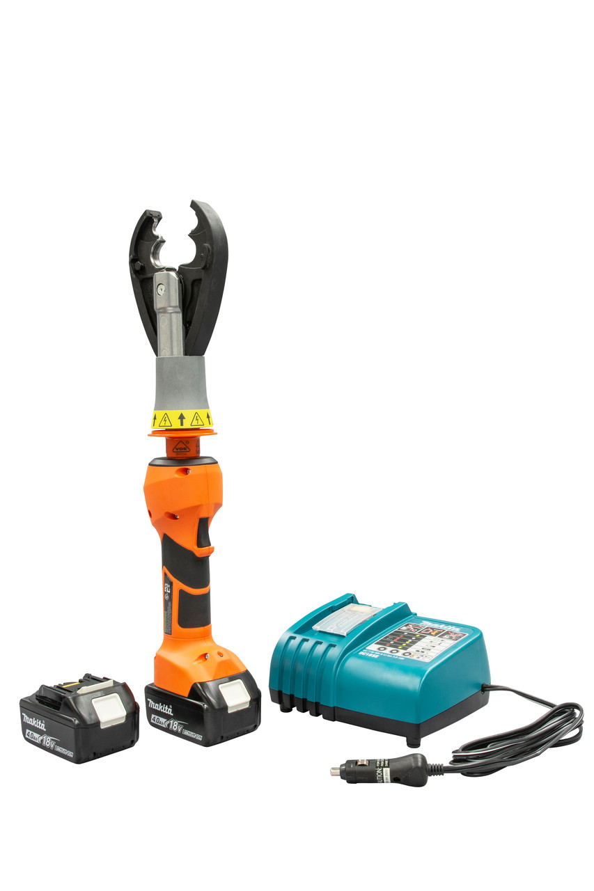 GREENLEE 6 Ton Insulated Crimper with CJD3BG Head and 12V Charger