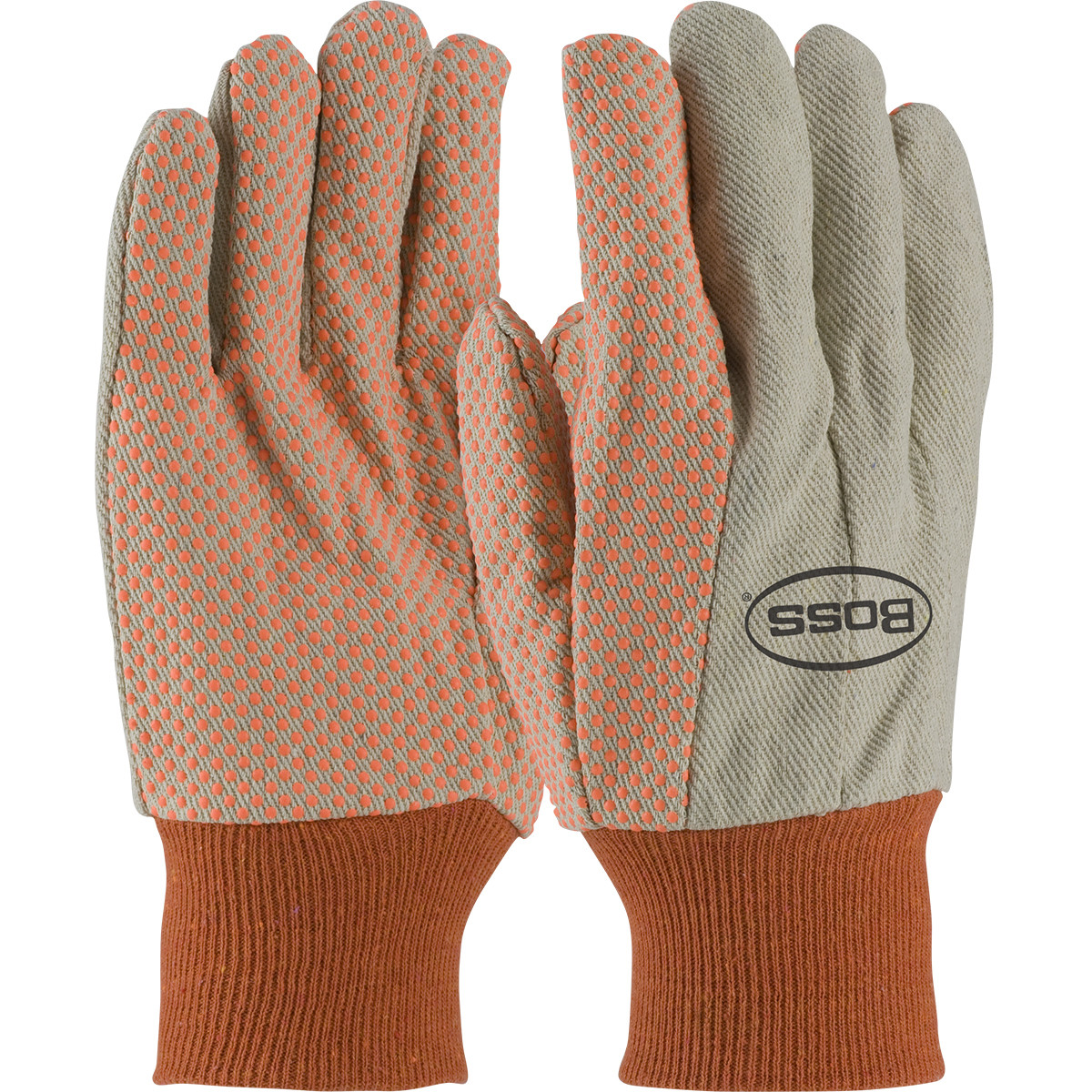 Boss® 91-910PDO 10oz Fabric Work Gloves, Size MENS, Natural