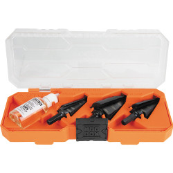 Premium Electrician's 3/8-Inch Hex Step Bit Set, 3 Piece