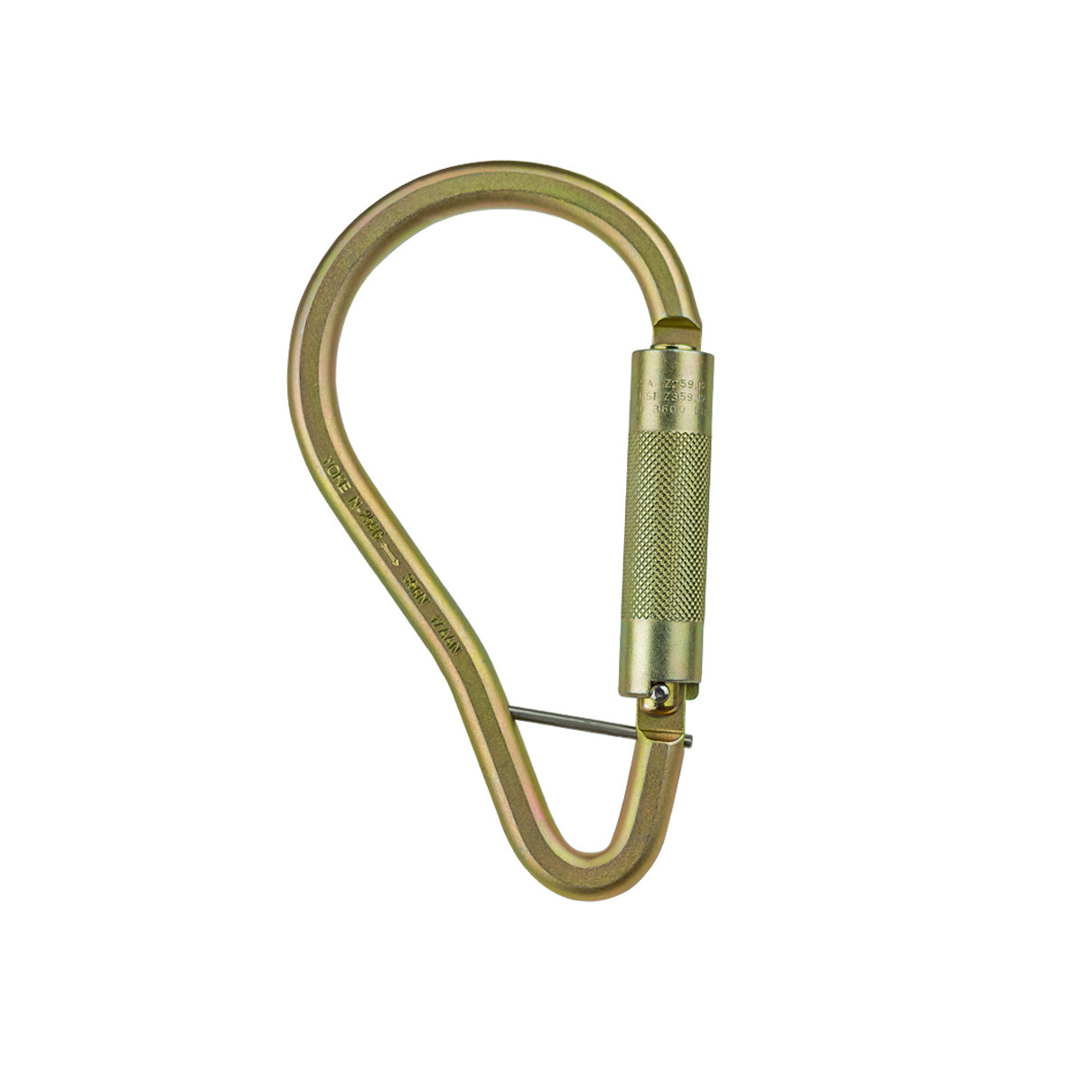 SafeWaze Steel Boa Carabiner w/captive pin