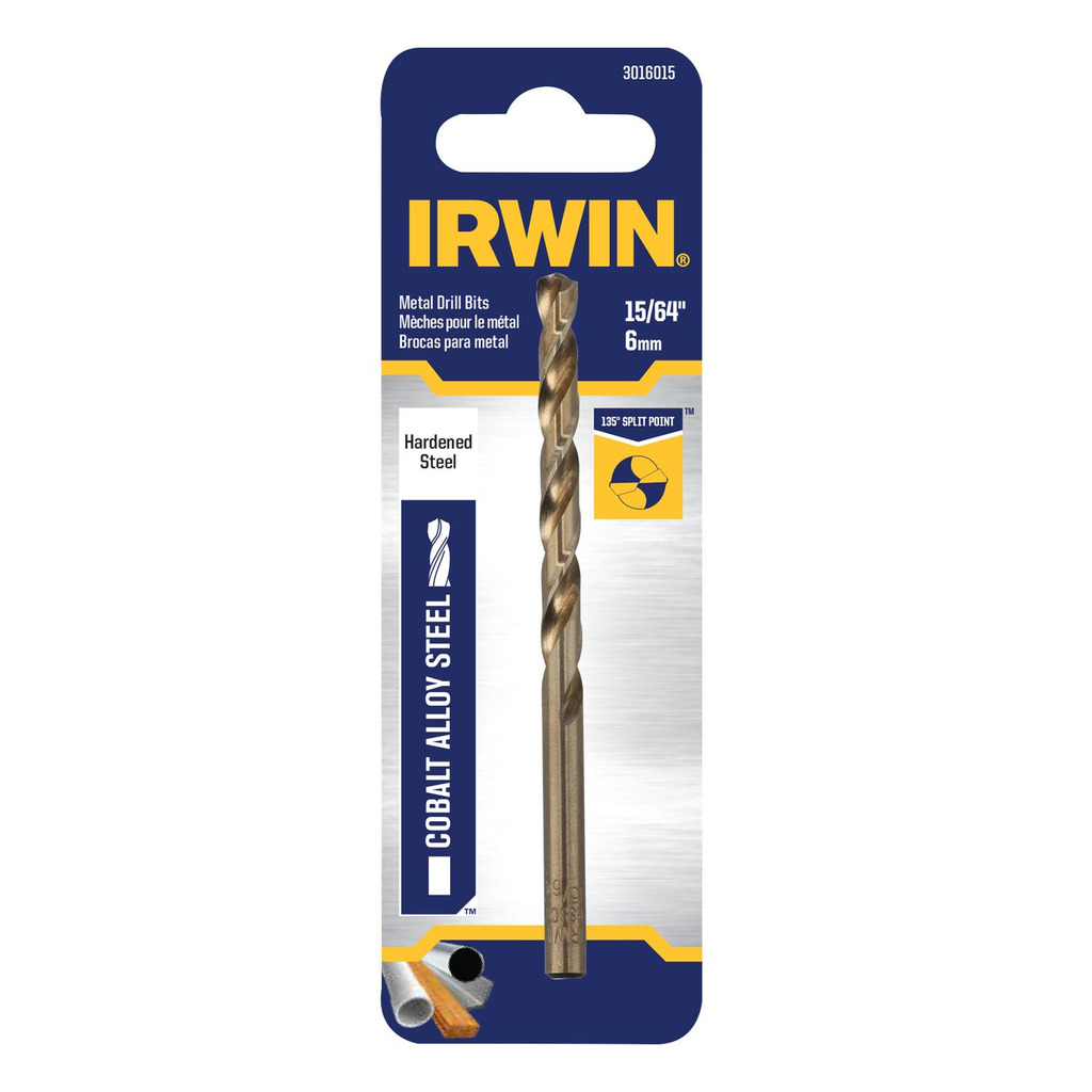 IRWIN DRL BIT 15/64 X 3-7/8 COBALT