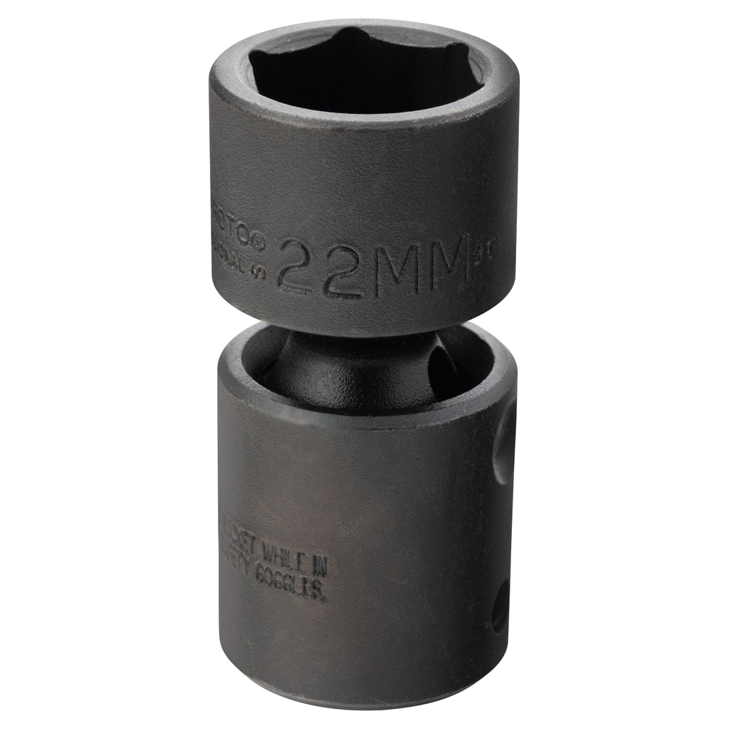 Proto® 1/2" Drive Universal Impact Socket 22 mm - 6 Point 1/ea