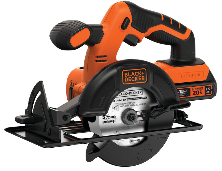 BLACK+DECKER 20V CIRC SAW WITH BATTERY AND CHARGER