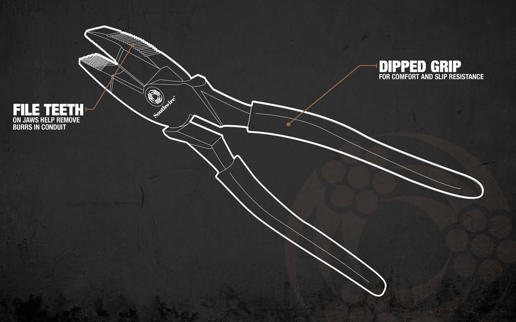 SOUTHWIRE PLIERS, 9 IN HI LEV SIDE CUT DIP HANDLE