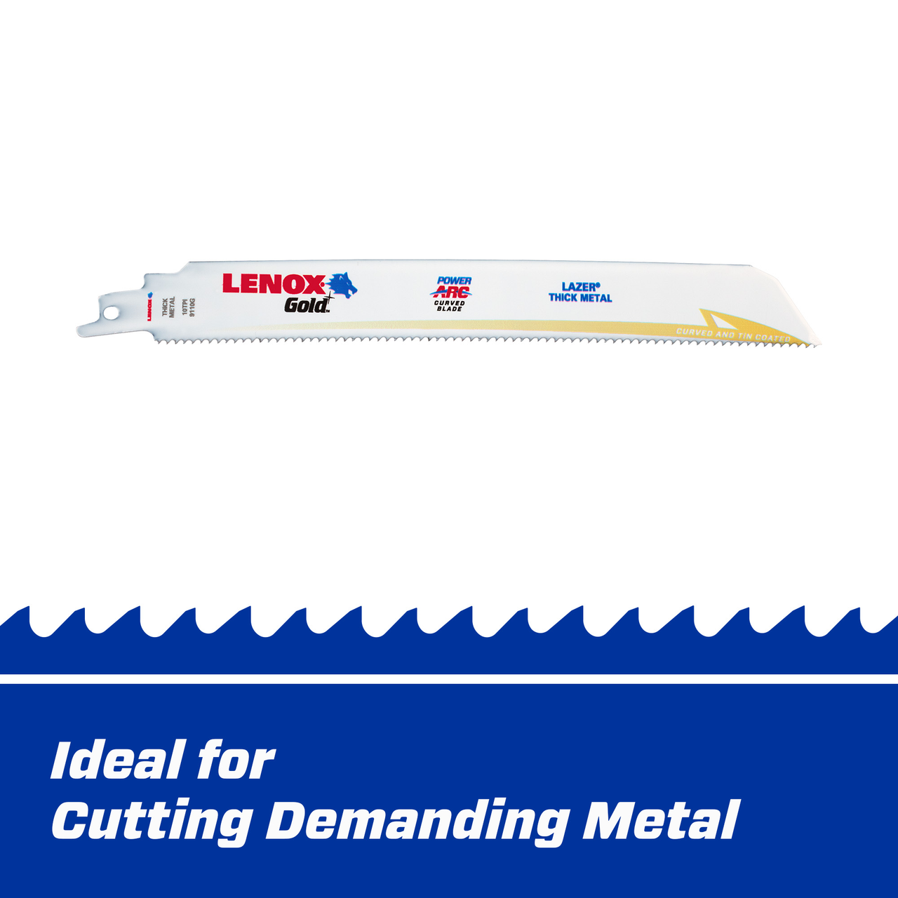 LENOX Reciprocating Saw Blades, Thick Metal Cutting, 9-Inch, 10 TPi, 25-Pack