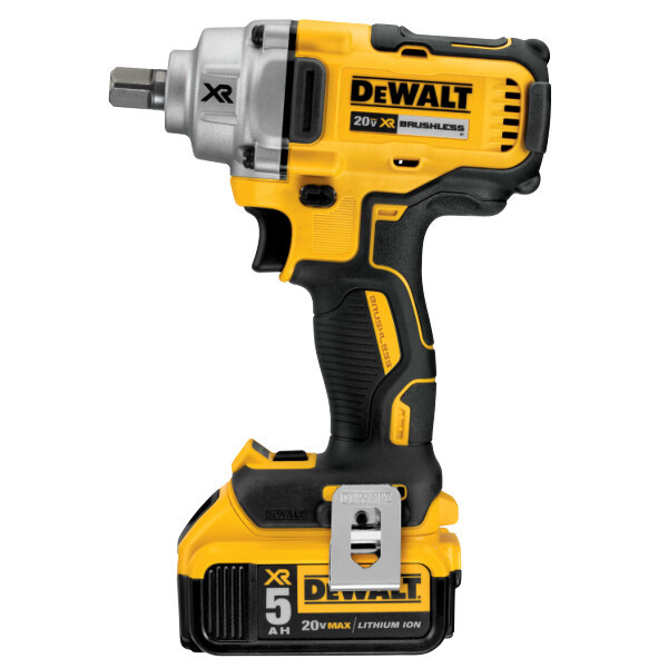 DEWALT 20V MAX* XR 1/2 in. Mid-Range Impact Wrench Kit with Hog Ring Anvil