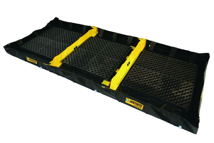 6' x 20' x 8", 598 Gallon Spill Capacity, 4-Zone Decontamination Spill Containment Berm, QuickBerm® - 28574