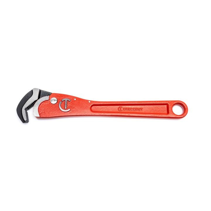 PIPE WRENCH,SELF ADJ,12",STEEL HANDLE
