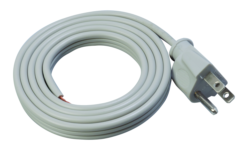 Southwire 4ft 16/3 SPT-3 -Straight Power Supply Cord - Flat SPT-3 Construction (Grey) 25/BX