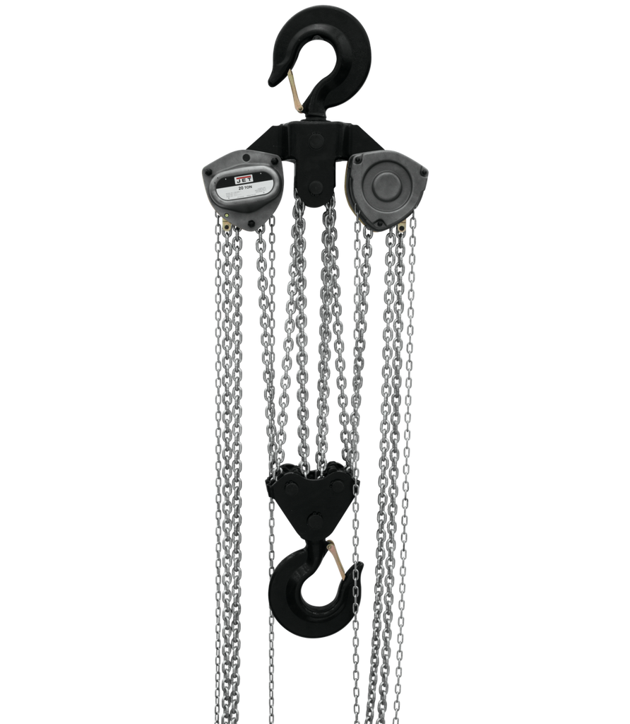 L-100-1500WO-10, 15-Ton Hand Chain Hoist With 10' Lift & Overload Protection