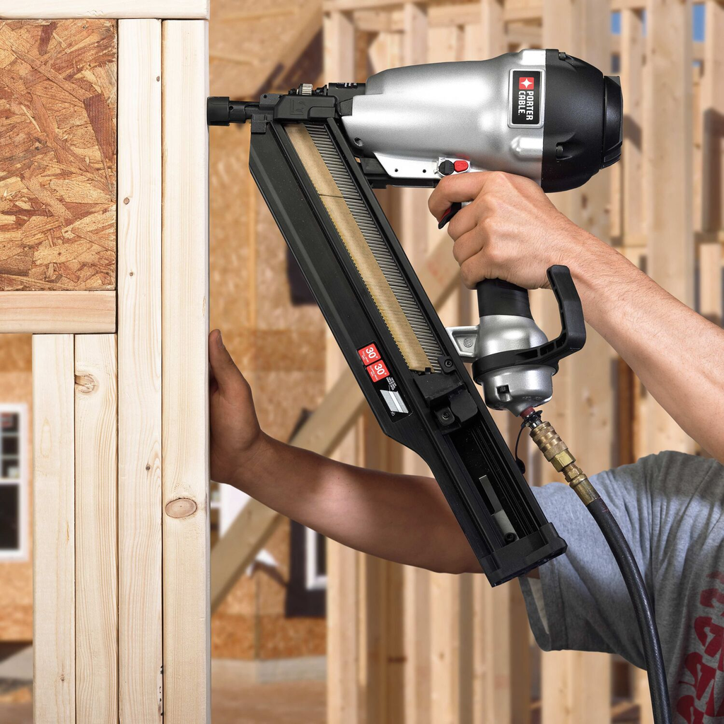 PORTER CABLE 3-1/2" CLIPPED-HEAD FRAMING NAILER KIT