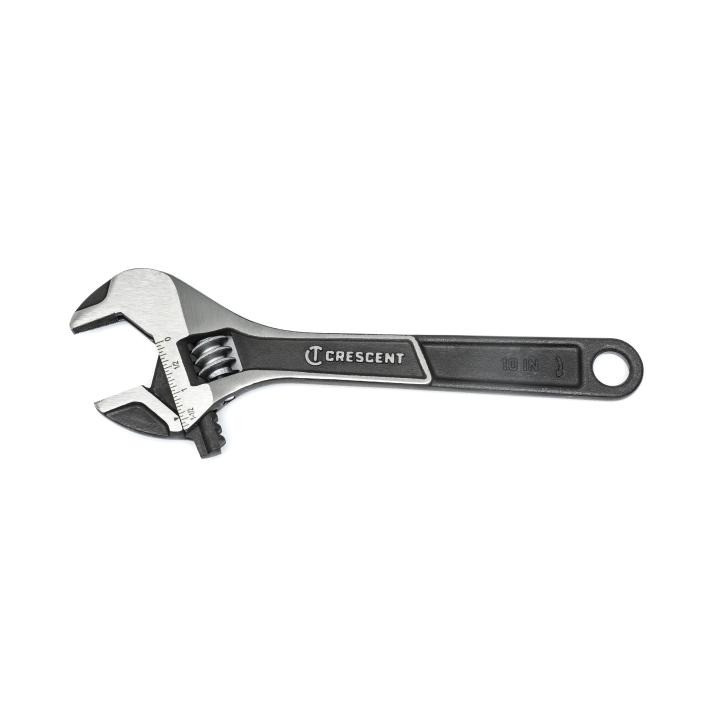 WRENCH,10",ADJ,WIDE JAW,CARDED