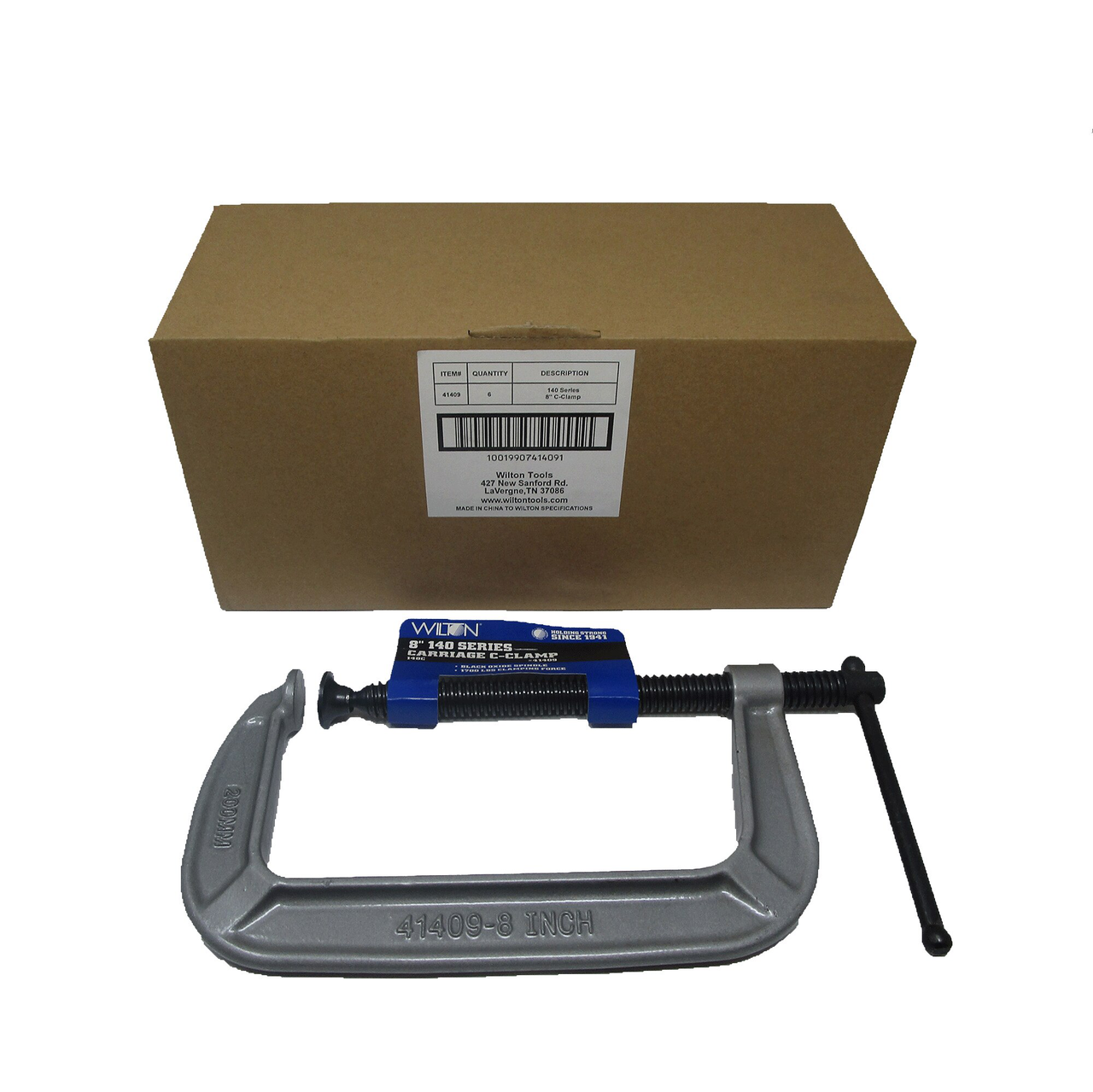 WILTON 148C, 140 Series C-Clamp, 0" - 8" Jaw Opening, 4" Throat Depth