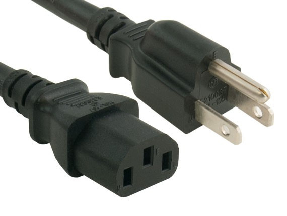 Jameson Power Supply Cable,16/3,AWG,BLACK