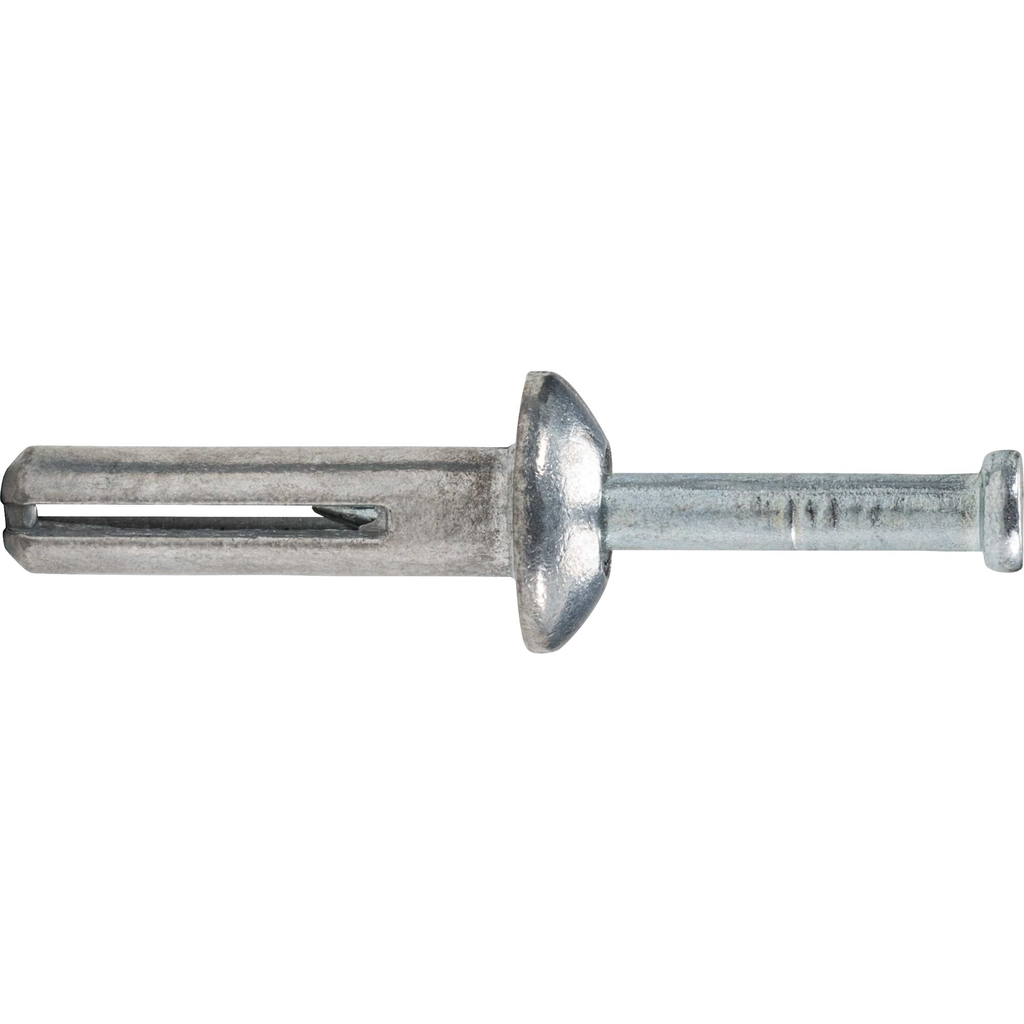 DEWALT 1/4" X 1-1/2" Zamac Nailin Hammer Drive Anchor, Mushroom Head (100/Pkg.)