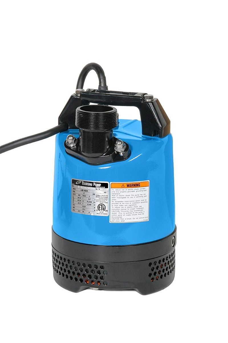 Tsurumi Sump Pump 2/3 HP 2" Discharge Bore 1/EA